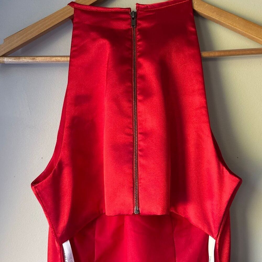 Sherri Hill red dress size 4 fit and flare‎ sleeveless formal prom event party - Picture 5 of 13